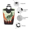 thumbnail image 4 of DouZhe 50L Rectangular Laundry Basket, Nature Canyon Tree Wood Prints Waterproof Foldable Laundry Hamper with Aluminum Handles, 4 of 6