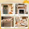 thumbnail image 7 of Guvpev 6FT Fall Garland with Lights, Artificial Autumn Maple Leaf Garland with Pumpkin, Berry & Pine Cone, Fall Hanging Vine Thanksgiving Decorations for Mantel, Front Porch, Indoor Outdoor Decor, 7 of 7