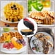 thumbnail image 5 of Mini Waffle Maker For Individual Waffles, Paninis, Potato Pancakes Home Baking Pan, 5 of 5