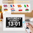 thumbnail image 3 of Crtynell Digital Day Calendar Clock Multifunctional Extra Large Dementia Digital Clock with 5 Alarms and Medication Reminders Impaired Vision Digital Clock (8" White), 3 of 9