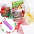thumbnail image 1 of MesaSe  craft supplies Poly Mesh Ribbon With Metallic Foil Each Roll For Wreaths Swags Bows Wrapping And Decorating, 1 of 2
