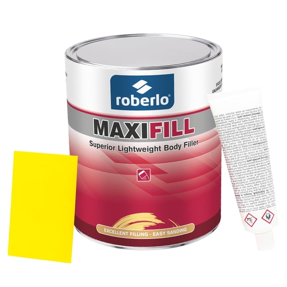 Masilla para carrocería Roberlo Maxifill 3 L, ultraligera y pintable