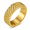 Gold, variant on Unisex Dragon Scale Spinner Ring, Stainless Steel Modern Industrial Style, Sizes 6-13, Layered Texture, Three Color-Tone Options for Dinners, Weekends and Gift for Him or Her