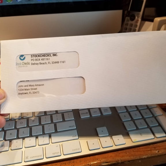 2 X 500 #10 Double Window Envelopes - Regular Gummed, White Security Envelopes - 4" 1/8 X 9" 1/2