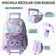 thumbnail image 2 of US Urban Juego Escolar Mochila con Carrito Lonchera y Estuche para Niños y Niñas  (morado mariposa), 2 of 6