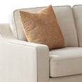 thumbnail image 2 of Leo 64 Inch Contemporary Loveseat with 2 Pillows, Chenille Fabric, Beige, 2 of 5