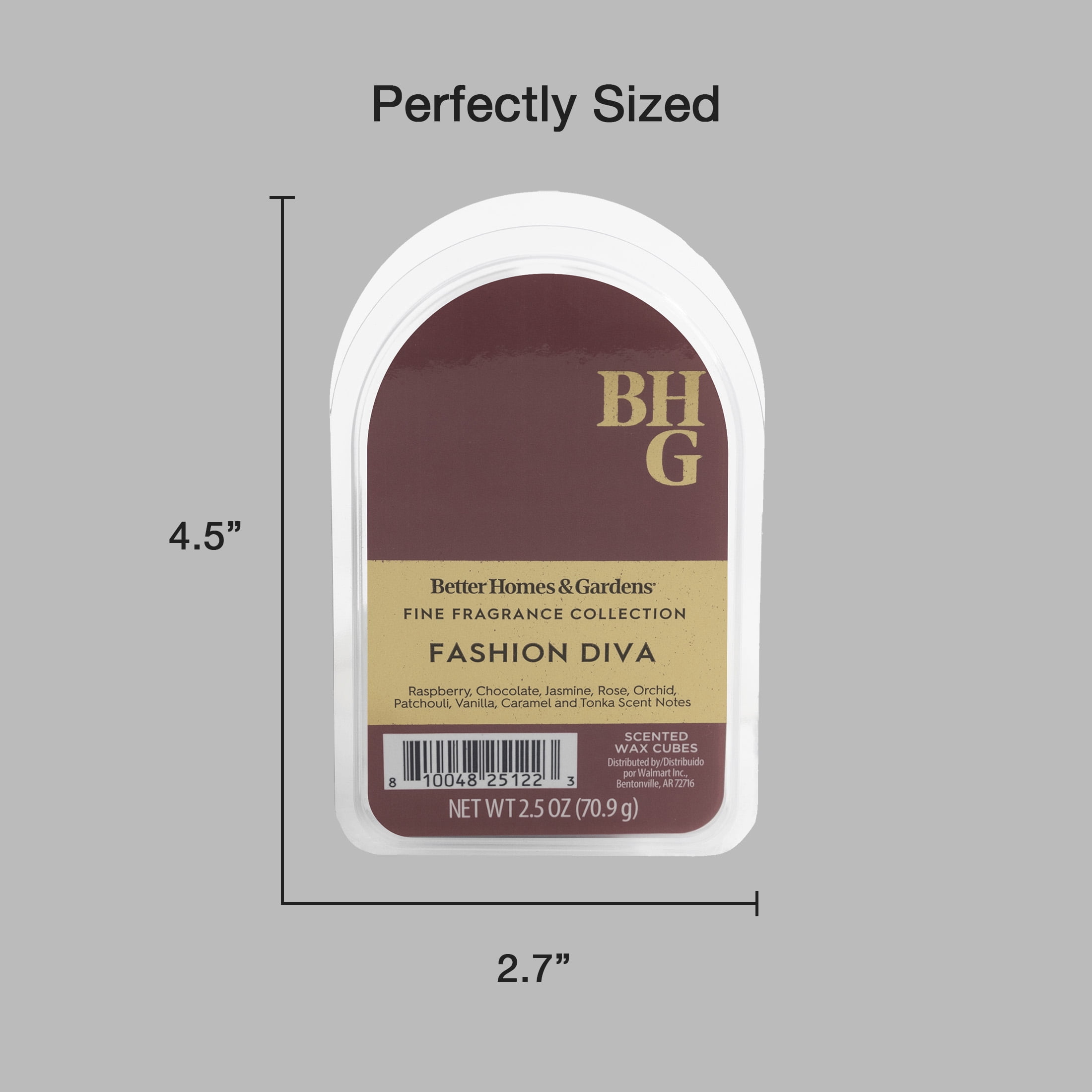 Better Homes & Gardens Fine Fragrance Collection, Fashion Diva Scented Wax Melts 2.5oz