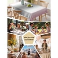 thumbnail image 5 of Pink Grey Table Cloth, Gray Farmhouse Modern Rustic Waterproof Tablecloth for Rectangle Tables, Reusable Washable Fabric Table Cover for Restaurant Kitchen Dining Tables 54"x108", 5 of 6