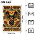 thumbnail image 2 of FORMRS 1-Subject Spiral Notebook 8" x 5" College Ruled 60 Refillable Sheet A5 Hard Cover, 2 Pack, Retro Abstract Eagle, 2 of 7