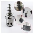 thumbnail image 3 of Stainless Steel Chocolate Fountain 4Layers Chocolate Melter With Heating Fondue Machine DIY Waterfall for Party ,Widely Used, 3 of 6