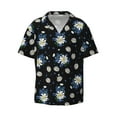thumbnail image 6 of Kdxio Men's Hawaiian Shirt for Men Short Sleeve Shirt Daisies Flowers Summer Casual Holiday Beach Button Down T-Shirts, 6 of 7