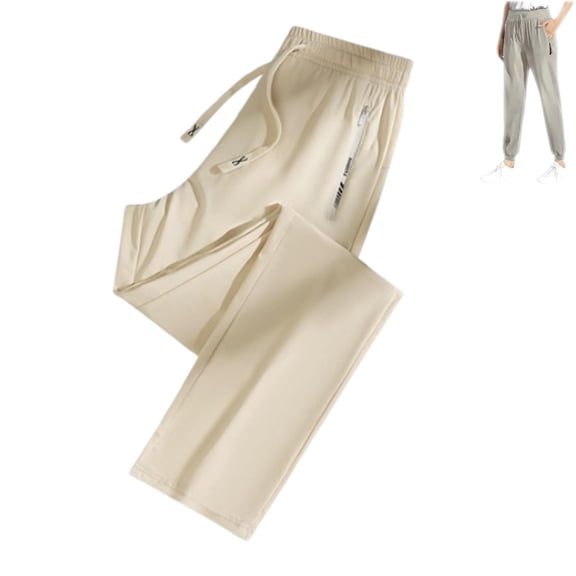 Ice Silk Cooling Shorts, Stretch Comfort Pants For Women, Unisex Soft Stretch Lightweight Casual Pants, Versatile Design, Stay Cool And Fresh All Day