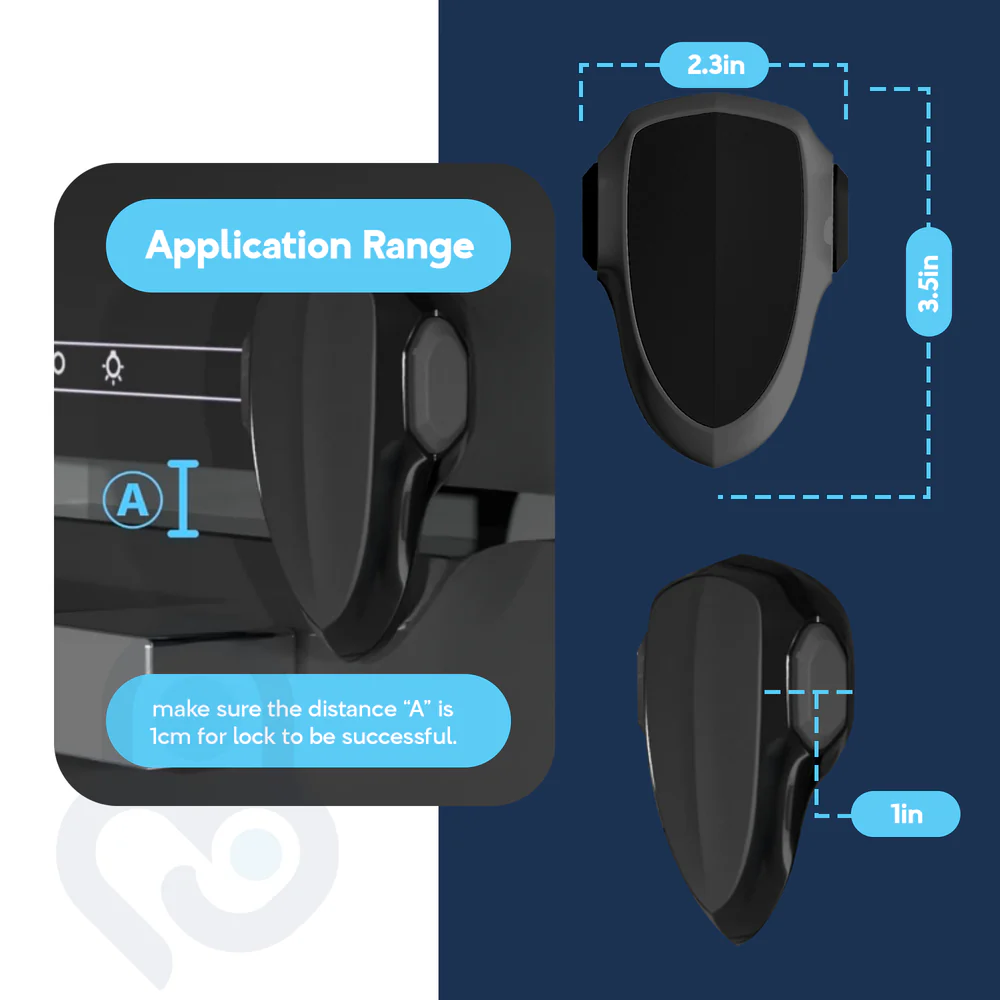 Baby Proof Me Heat-Resistant Oven Door Lock Black photo 3
