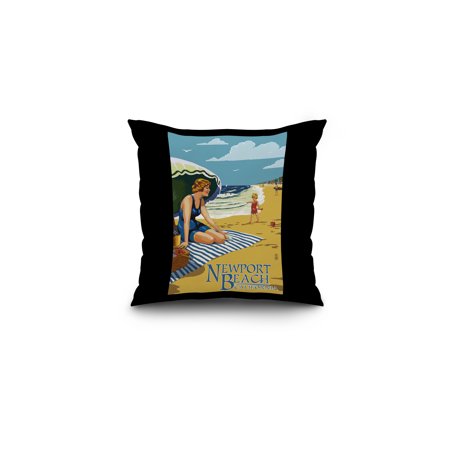 Newport Beach California Woman On The Beach Lantern Press