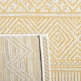 thumbnail image 4 of SAFAVIEH Courtyard Altan Geometric Indoor/Outdoor Area Rug, Beige/Gold, 6'7" x 6'7" Square, 4 of 6