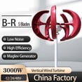 thumbnail image 2 of 1000W Vertical Wind Turbine 12v 24V Vertical Axis Wind Generator Small Windmill Free Energy With MPPT Charging Controller ,Easy Installation, 2 of 6