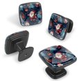 thumbnail image 2 of 4 Pcs Cabinet Handle Drawer Pulls Christmas Santa Claus Knobs with Screws Square Furniture Office Cabinet Knob Decoration, 2 of 7