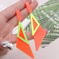 thumbnail image 5 of Retro 80s 90s Neon Earrings Acrylic Triangle Star Creative Exaggerated Fluorescent Earrings for Women's Party Jewelry Gifts, 5 of 7