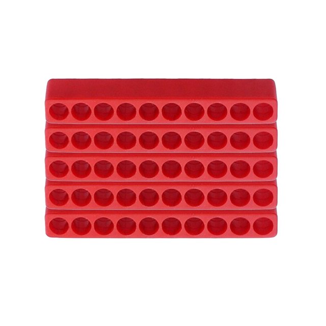 Bgsha 5 Pièces Support de Foret 10 Trous 1/4 Hexagonale Visseuse Plastique de Stockage de Tournevis