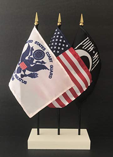 United States POW-MIA 4"x6" Flag on a Pole NEW 
