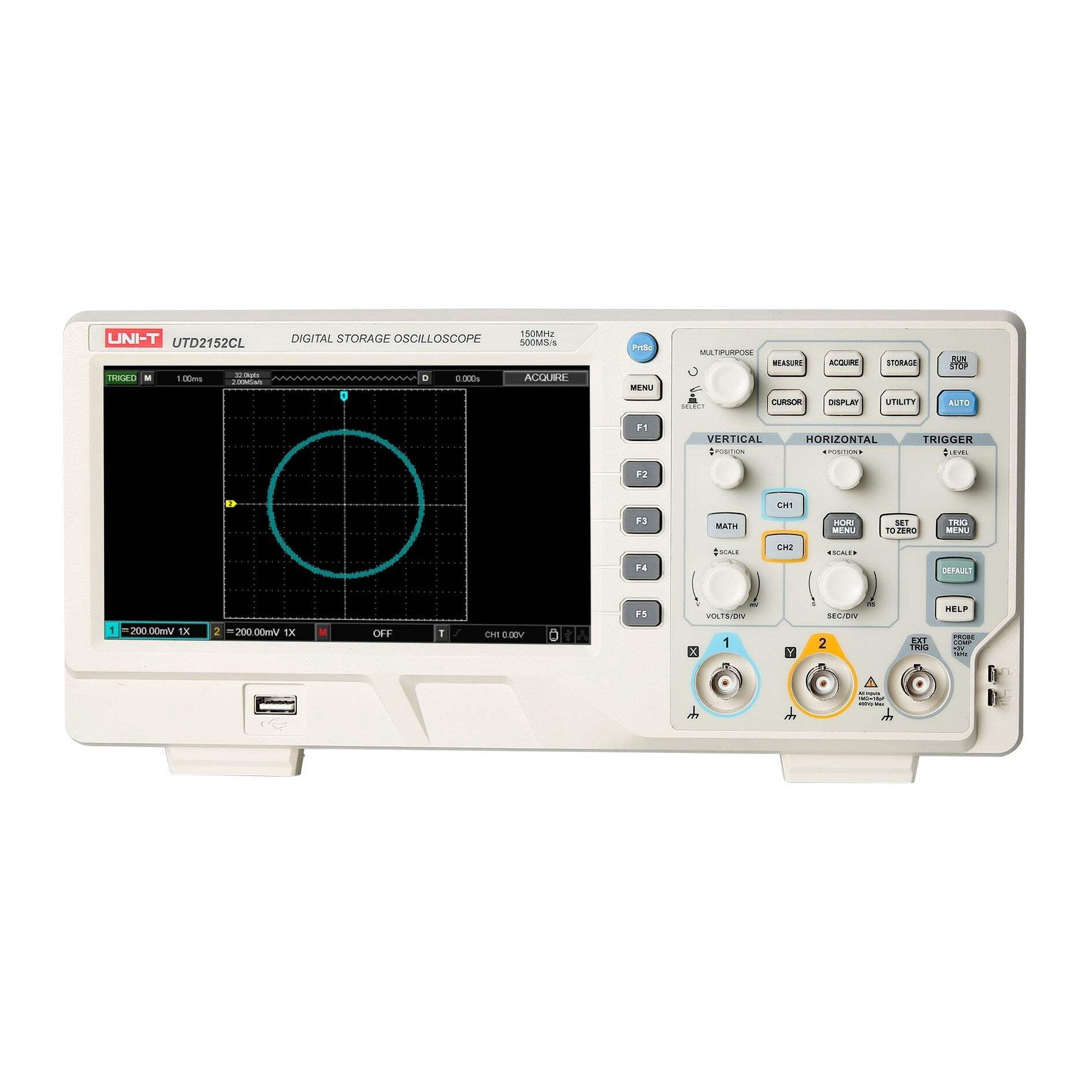 UNI-T UTD2152CL 150MHz 2CH DSO Digital Storage Oscilloscope