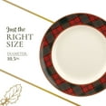 thumbnail image 7 of Spode Christmas Tree Tartan Dinner Plate (Set of 4) - 10.5" Festive Holiday Tableware, Colorful Christmas Dishes Tartan Plaid Border, Fine Earthenware, Microwave & Dishwasher Safe Decorative Plate, 7 of 7