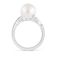 thumbnail image 2 of ANGARA South Sea Cultured Pearl Ring with Wing Motifs in Platinum for Women | June Birthstone, Birthday, Anniversary, Jewelry Gift for Women | Pearl Ring, 2 of 9
