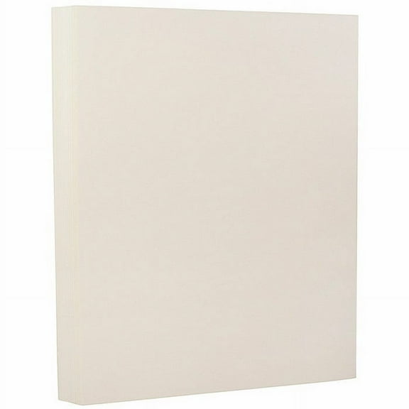 JAM Paper Strathmore, 8 1/2 x 11, Natural White Wove, 80lb, 100 per Pack