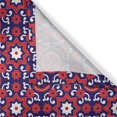 thumbnail image 3 of Ambesonne Orient Kitchen Curtains, Moroccan Oriental Old, 55"x39", Indigo Red White, 3 of 3