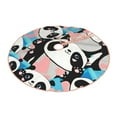 thumbnail image 2 of Bingfone Christmas Tree Skirt Mat Christmas Decoration Interior 30"-Panda Cute Pink Hearts, 2 of 8