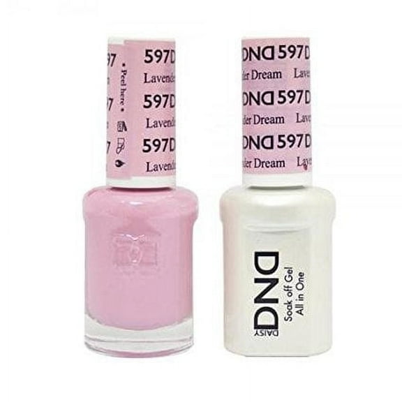 DND Nail Polish Gel & Matching Lacquer Set (597 - Lavender Dream)