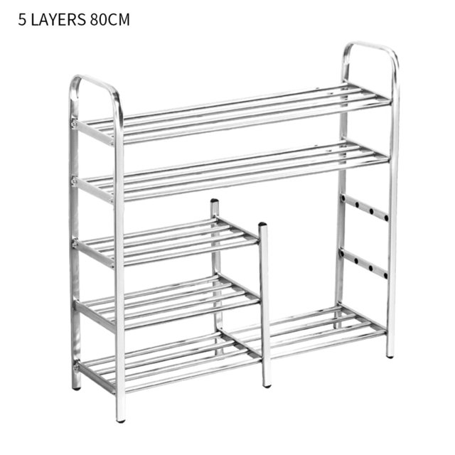 yingyy 6-Tier Shoes Rack Organizer Multi-layer Stainless Shoe Storage Shelf for Living Room Doorway No.17