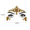 thumbnail image 2 of Pegatinas de tatuaje facial Suministros de maquillaje temporal para fiesta Cosplay Festival de música JShteea Cuidado Belleza, 2 of 8