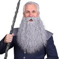 thumbnail image 1 of Disfraz de barba falsa FantaLook de 45 cm de largo para Halloween y adulto, 1 of 9