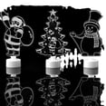 thumbnail image 4 of Árbol de Navidad pequeño de acrílico luminoso y colorido, muñeco de nieve, Papá Noel, regalo, productos de decoración navideña, suministros, 4 of 4