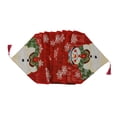 thumbnail image 2 of Cateissary Camino de de Navidad, mantel de tela para interiores, mantel con diseño de copo de nieve y muñeco de nieve, mantel para reuniones en Kits de decoración para fiestas, 2 of 5
