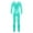Lake Green, variant on TiaoBug Kids Girls Shiny Metallic Full Length Bodysuit Unitard Gymnastics Leotard Dancewear