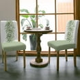 thumbnail image 2 of Sage Green Eucalyptus Dining Chair Cover Set of 4,Stretch Chair Protectors Slipcover,Spandex Kitchen Chair Seat Back Cushion Slip Cover for Dining Room,Party,Country Nature Plant Leaves Botany White, 2 of 6
