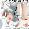 thumbnail image 2 of Plantar Fasciitis Night Splint-Upgrade 3 Adjustable Planter Facetious Relief Brace,Plantar Fasciitis Relief Women Men Straps,Support Relief Foot Drop Achilles Tendonitis Day Night( Gray -2PC), 2 of 5