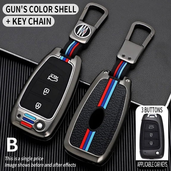 Car Key Case Cover for Hyundai Elantra Solaris 2018 2017 2016 3 4Buttons Folding Remote Keys Shell Free Accessories Holder Shel