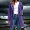 thumbnail image 2 of Bzhegqhd Women's Water-Resistant Anorak Jacket Long Sleeve Button Front Collar Lightweight Rainproof Outdoor Hiking Windbreaker Top, 2 of 7