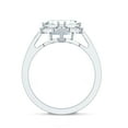 thumbnail image 2 of Rosec Jewels Moissanite Engagement Ring with Halo - Art Deco Ring (3 Carat, 8 mm Asscher Cut, D-VS1 Quality), 18K White Gold, US 11.50, 2 of 8