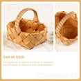 thumbnail image 4 of Panier de Récolte Rangement en Copeaux de Bois Brun Lot de 1 5.9X5.5X4.7In, 4 of 9