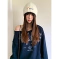 thumbnail image 3 of Knit Beanie Hat For Women Autumn And Winter Vintage Versatile Hat To Show Off A Small Face Cute And Warm Head Covering For Cold GRAY, 3 of 5