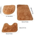 thumbnail image 3 of Non-Slip Bathroom Rugs 3-Piece Set - Super Soft Absorbent Bath Mat for Shower Tub and Tile Floor, 3 of 7
