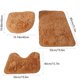 thumbnail image 3 of Juego de alfombras de baño de 3 piezas | Alfombra de baño supersuave y absorbente con base antideslizante | Estilo moderno para baño, ducha y bañera | Lavable a máquina y de secado rápido, 3 of 7