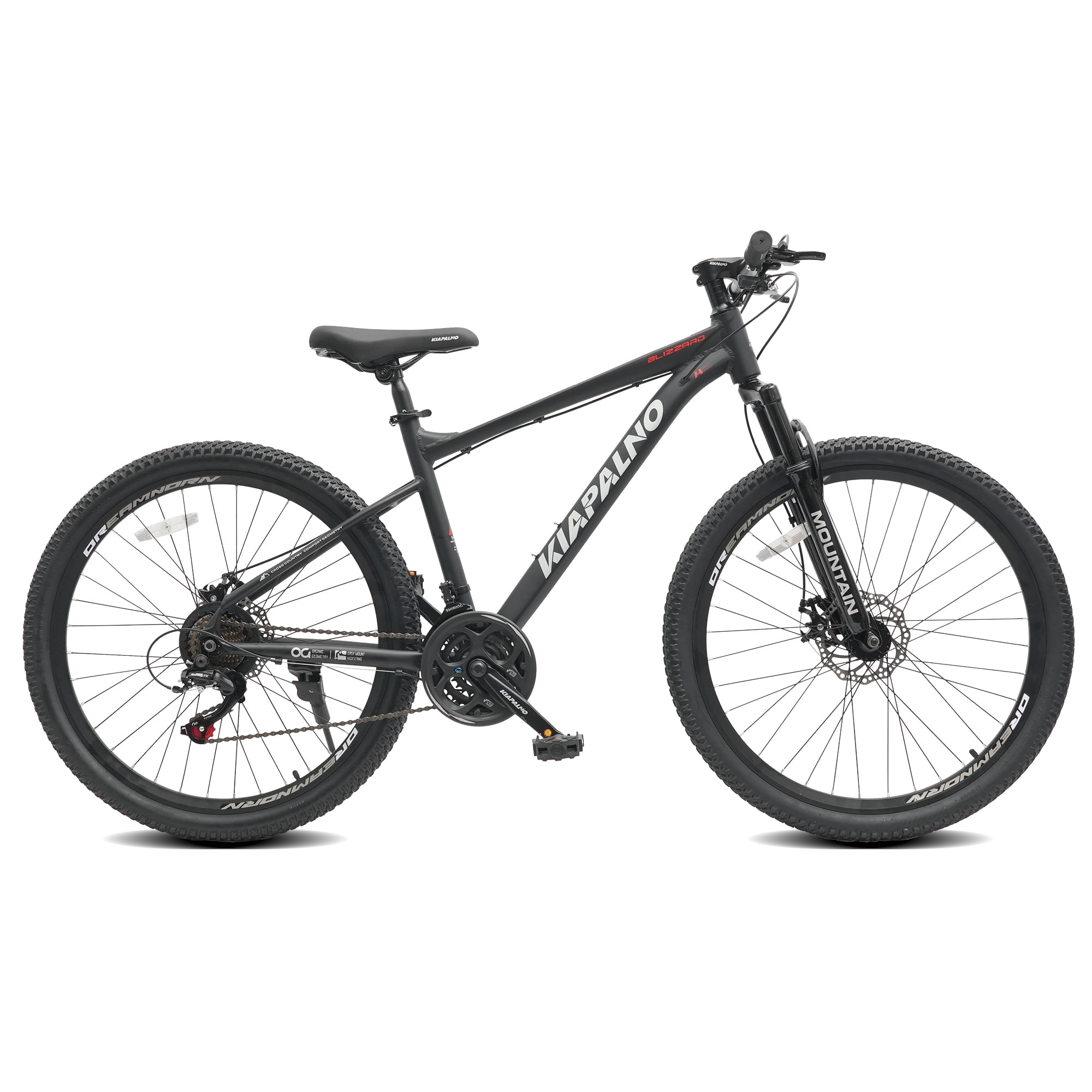 Ambifirner 26 Inch Mens Mountain Bike full suspension , 21 Speed Steel Frame Adult Bicycle, MTB Bikes with Suspension Fork, Disc Brake, Mountain Bicycle for Woman Man 85% Pre-Assembled
