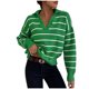 thumbnail image 2 of Puntoco Suéter Moda Mujer Casual Manga Larga Impresión Cuello Alto Celosía Asiento Navidad Liquidación Puntoco Puntoco-1534, 2 of 6