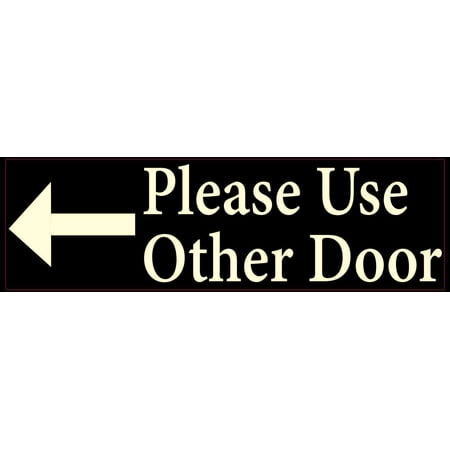 10in X 3in Please Use Other Door Sticker Vinyl Truck Window Stickers Decal