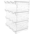 thumbnail image 1 of Estante plegable para botellas de agua, apilable para despensa de cocina y refrirator, ahorro de espacio para un hogar eficiente, 1 of 7